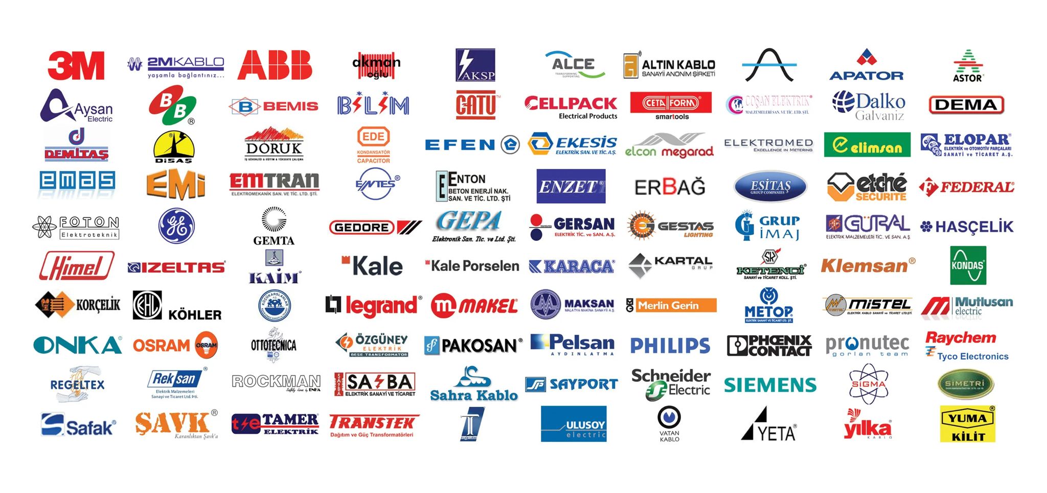 AZAK Elektrik çalıştığı markalar
